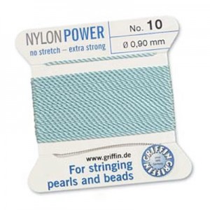 Griffin Nylon Bead Cord Turquoise 0.9mm - 2m