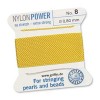 Griffin Nylon Bead Cord Yellow 0.8mm - 2m