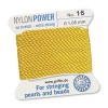 Griffin Nylon Bead Cord Yellow 1.05mm - 2m