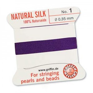 Griffin Silk Bead Cord Amethyst 0.35mm - 2m