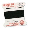 Griffin Silk Bead Cord Black 0.7mm - 2m