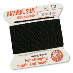 Griffin Silk Bead Cord Black 0.98mm - 2m