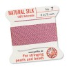 Griffin Silk Bead Cord Dk Pink 0.75mm - 2m