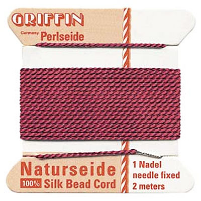 Griffin Silk Bead Cord Garnet 0.35mm - 2m