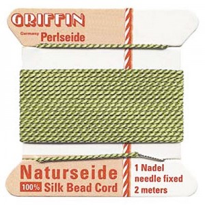 Griffin Silk Bead Cord Jade 0.5mm - 2m