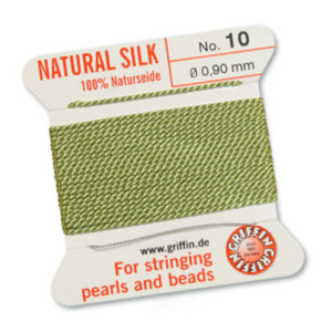 Griffin Silk Bead Cord Jade 0.9mm - 2m