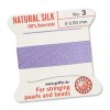 Griffin Silk Bead Cord Lilac 0.5mm - 2m