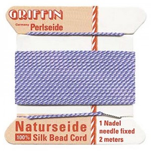 Griffin Silk Bead Cord Lilac 0.75mm - 2m