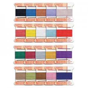 Griffin Silk Bead Cord #2(0.45mm) Color Sampler - 20개색상