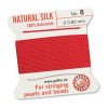 Griffin Silk Bead Cord Red 0.8mm - 2m