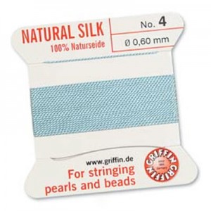Griffin Silk Bead Cord Turquoise 0.6mm - 2m