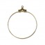 Beading Hoop 30mm W/ Hole Gold Plate-144개