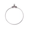Beading Hoop 30mm W/ Hole Silver Plate-144개