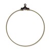 Beading Hoop 40mm W/ Hole Ant Brass Plate-144개