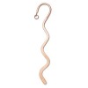 Bookmark Squiggle W/ring 6in Cop Plt - 6개