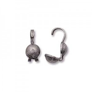 Bead Tip-round .036 Dia Ant Silver Plate-144개