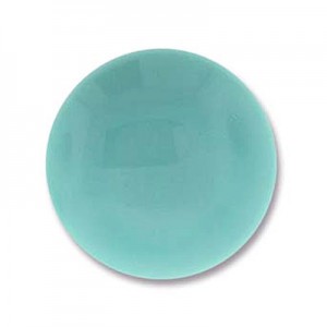 Czech Round Cabochon 24mm green Turquoise - 6개