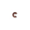 Crimp Bead Cover 3mm Ant Copper Plate-144개