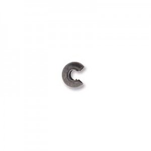 Crimp Bead Cover 3mm Ant Silver Plate-144개