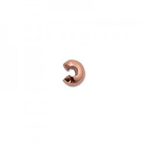 Crimp Bead Cover 3mm Copper Plate- 144개