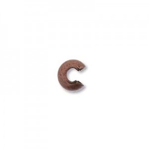 Crimp Bead Cover 4mm Ant Copper Plate-144개