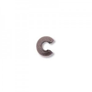 Crimp Bead Cover 4mm Ant Silver Plate-144개