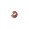 Crimp Bead Cover 4mm Star Dust- Copper Plate- 144개