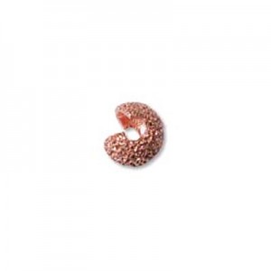 Crimp Bead Cover 4mm Star Dust- Copper Plate- 144개
