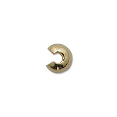 Crimp Bead Cover 4mm Gold Plate- 144개