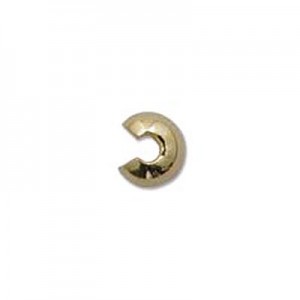 Crimp Bead Cover 4mm Gold Plate- 144개
