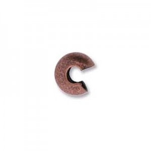 Crimp Bead Cover 5mm Ant Copper Plate-144개