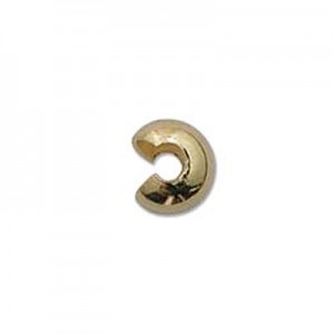 Crimp Bead Cover 5mm Gold Plate- 144개