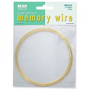 Memory Wire Necklace Gld Plt 9.2Cm -12바퀴