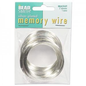 Memory Wire 2inch  Silver Plate -bracelet