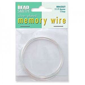 Memory Wire Slvr Plt 2.25 Bracelet - 12바퀴