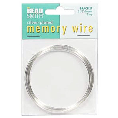 Memory Wire Bracelet 2.25 Slvr Plt - 70바퀴