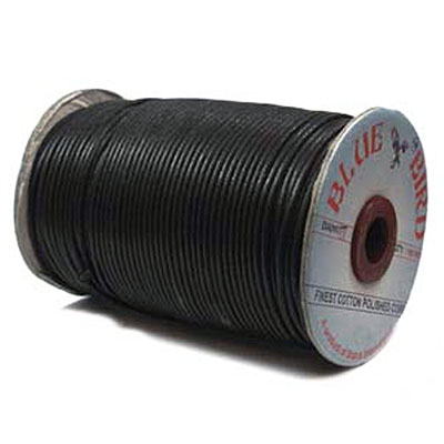 Cord Cotton 1mm Black - 100m