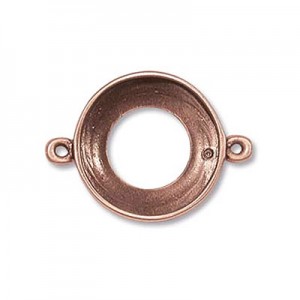 Connector 20mm 4139-2ring Copper Finish-3개
