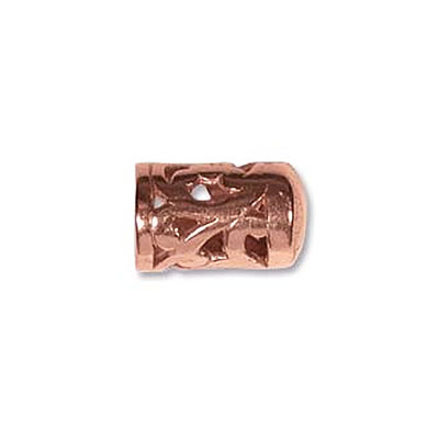 Copper Endcap 10.7x7mm 1mm Hole - 10개