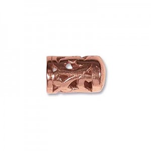 Copper Endcap 10.7x7mm 1mm Hole - 10개