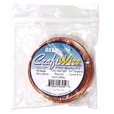 Craft Wire 16ga Natural Copper 1.29mm - 4.5m