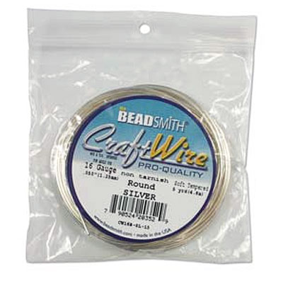 Craft Wire 16ga Non Tarnish Silver 1.29mm - 4.5m