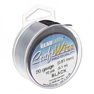 Craft Wire 18ga Black 1mm - 6.4m