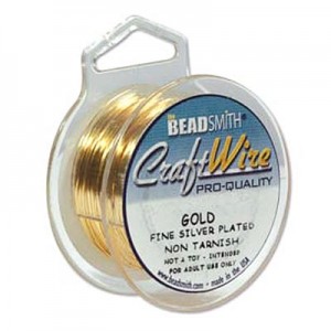 Craft Wire 18ga Non Tarnish Gold 1mm - 3.6m