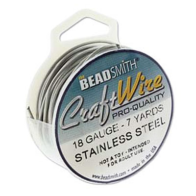 Craft Wire 18ga Stainless Steel 1mm - 6.4m
