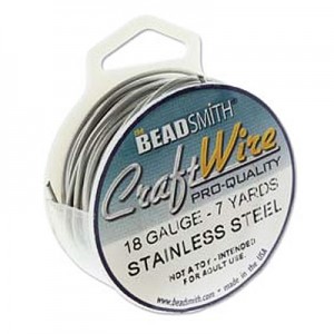 Craft Wire 18ga Stainless Steel 1mm - 6.4m