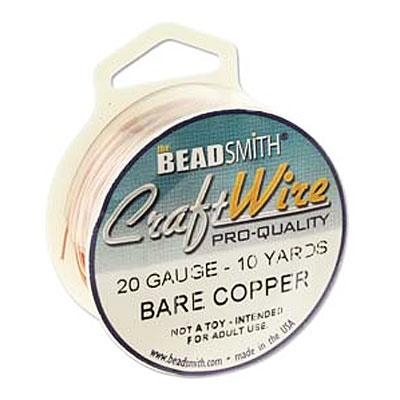 Craft Wire 20ga Bare Copper 0.81mm - 9.1m