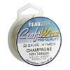 Craft Wire 22ga Champagne Gold 0.64mm - 7.3m