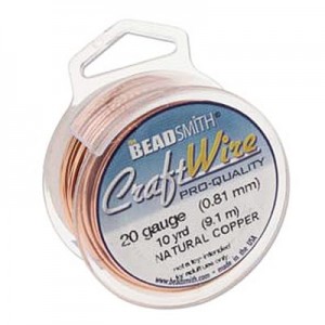 Craft Wire 22ga Natural Copper 0.64mm - 13.7m