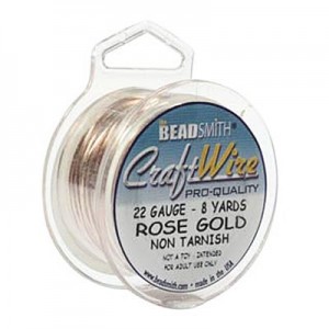 Craft Wire 22ga Rose Gold 0.64mm - 7.3m
